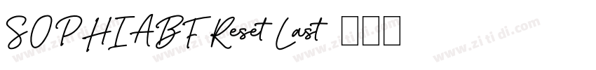 SOPHIABF Reset Last字体转换
